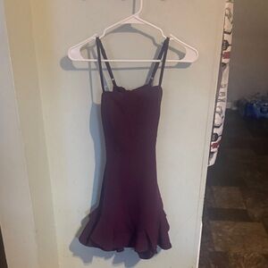 Elegant Purple Mini Dress